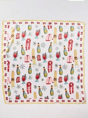 Anthropologie Nikki Ackerman Apres Ski Square Scarf
